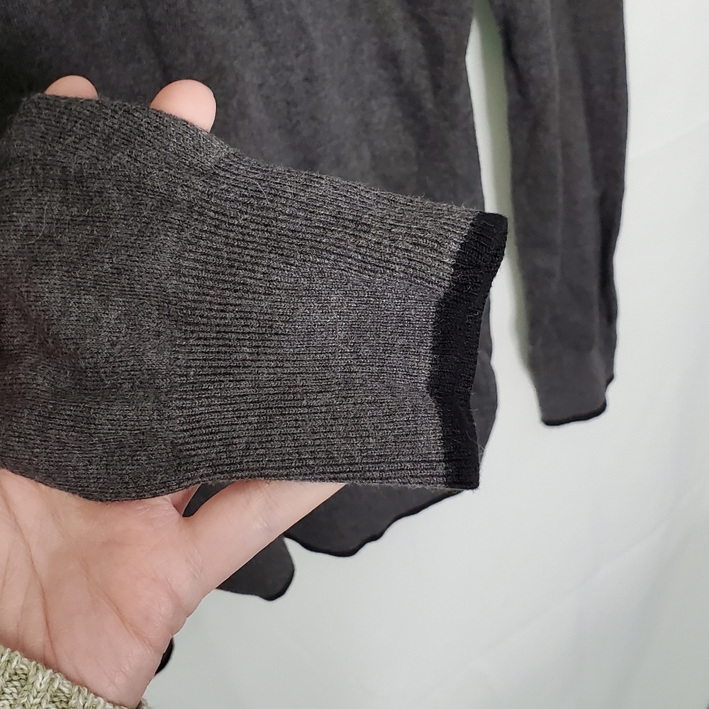 EUC Gerard Darel Designer Cozy & Soft Gray Turtleneck Sweater Size 2 Medium - Picture 6 of 10